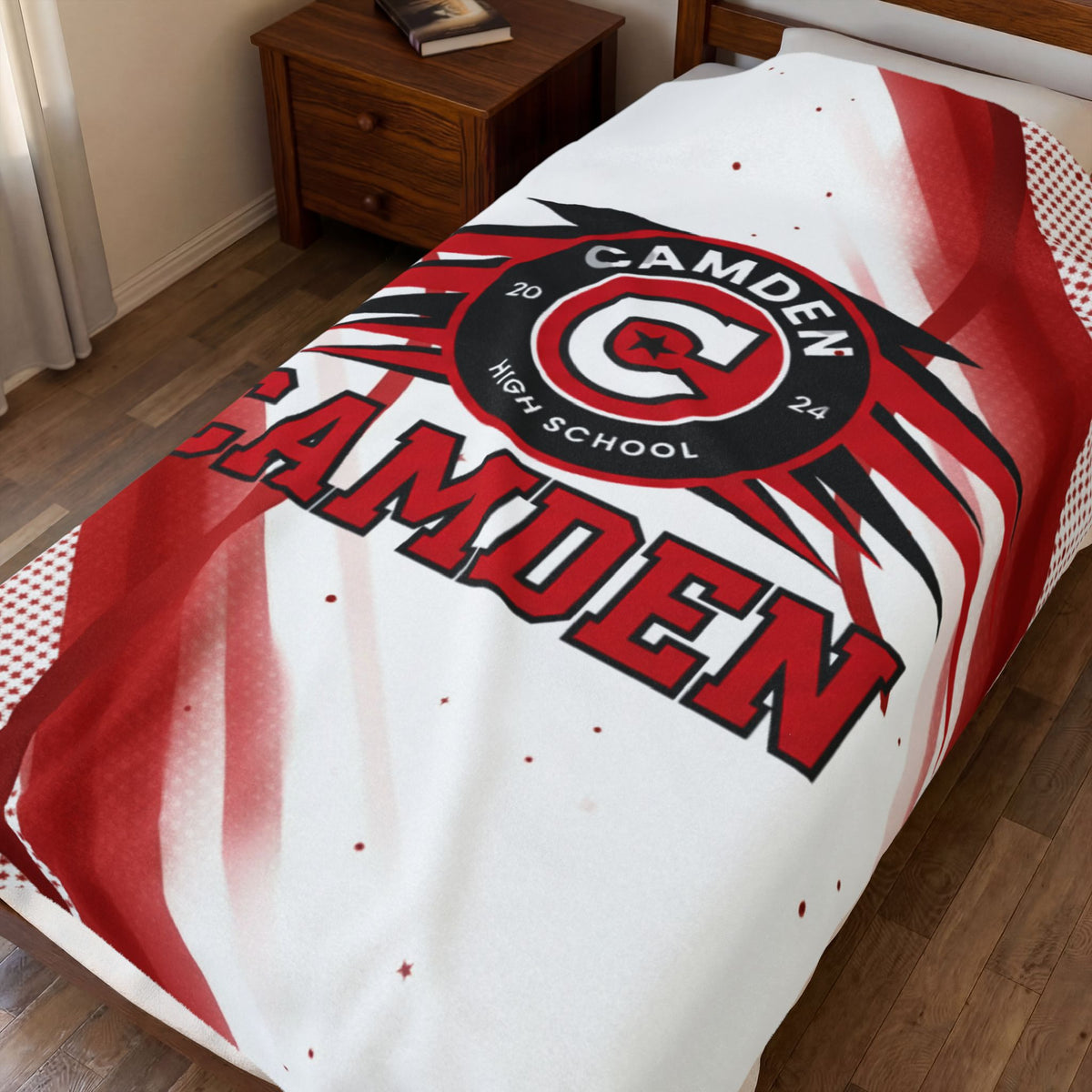 Minneapolis Camden Cozy Velveteen Plush Blanket - Perfect for Relaxation and Home Decor