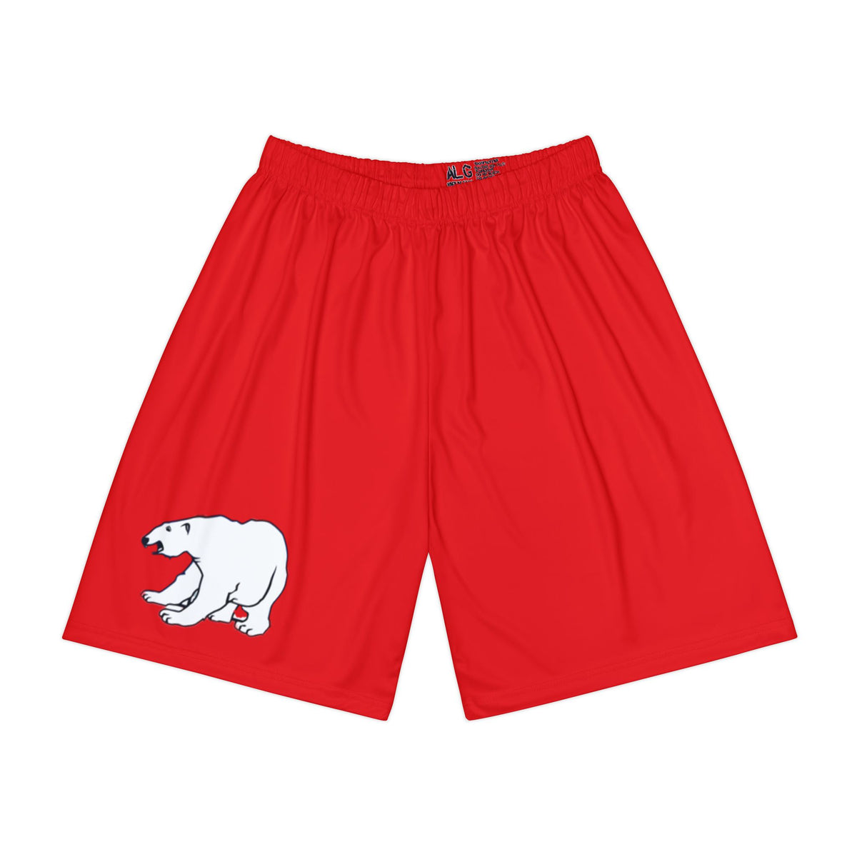 North Saint Paul Polars Red Men's Sports Shorts — Team Athletic Wear
