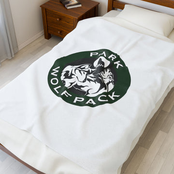 Cozy Velveteen Plush Blanket – Park Wolfpack Design