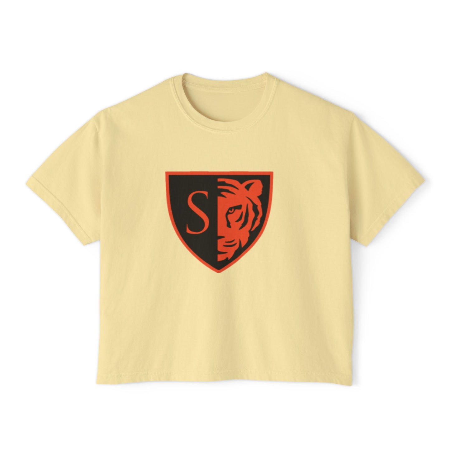 Trendy Women's Boxy Tee with Minneapolis South Tigers Design