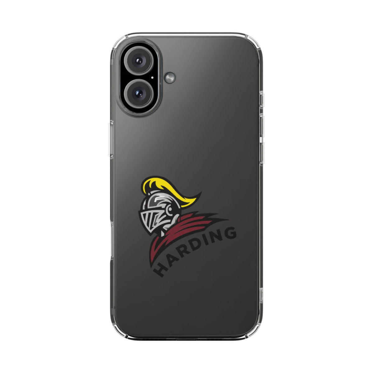 Clear Phone Case with Harding Logo