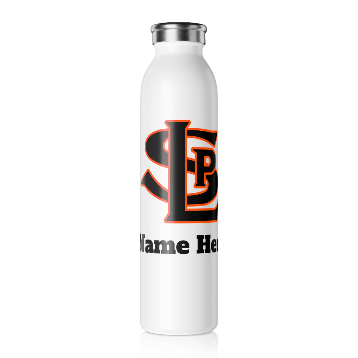 Saint Louis Park Orioles Slim Water Bottle — Stainless Insulated Bottle