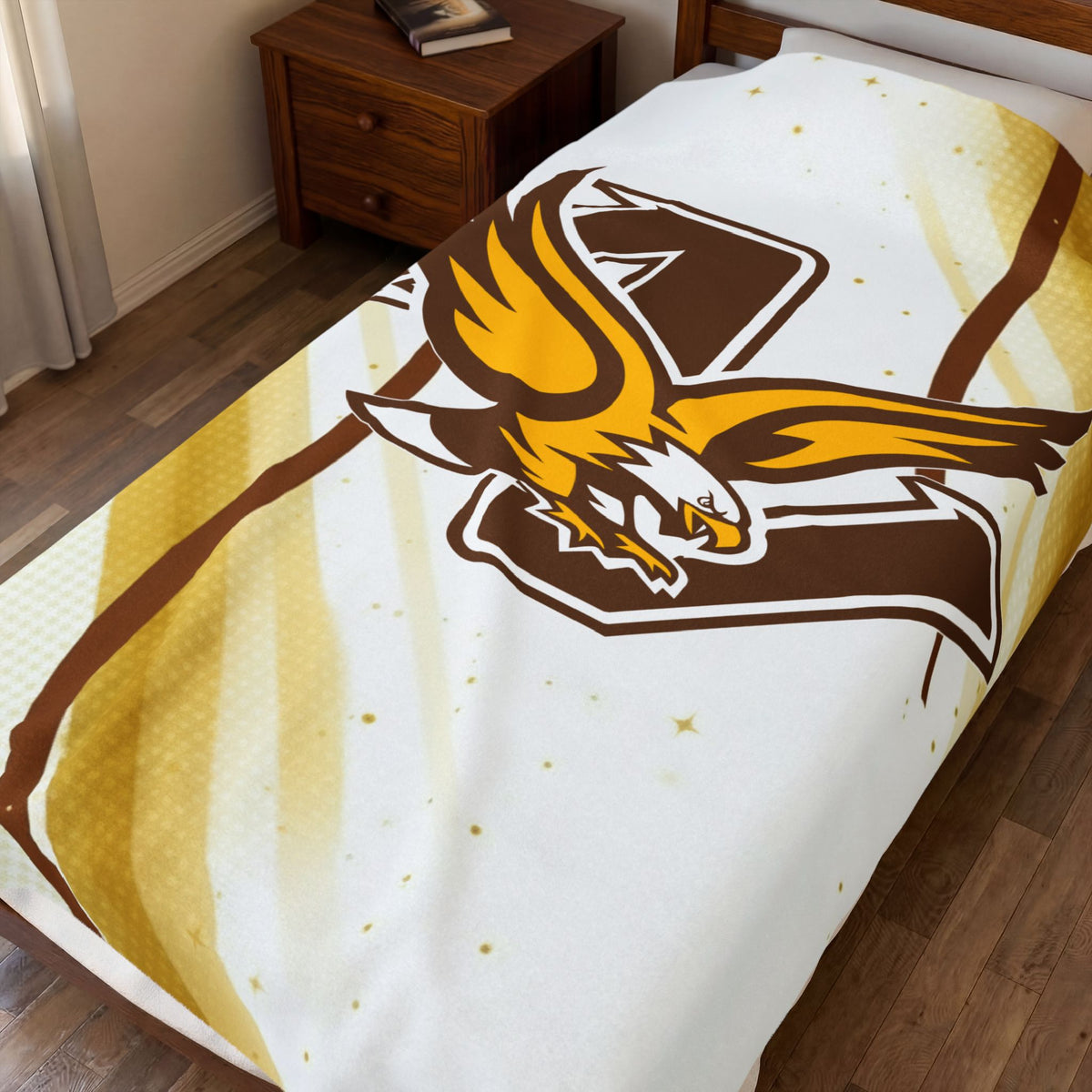 Apple Valley Eagles Cozy Velveteen Plush Blanket