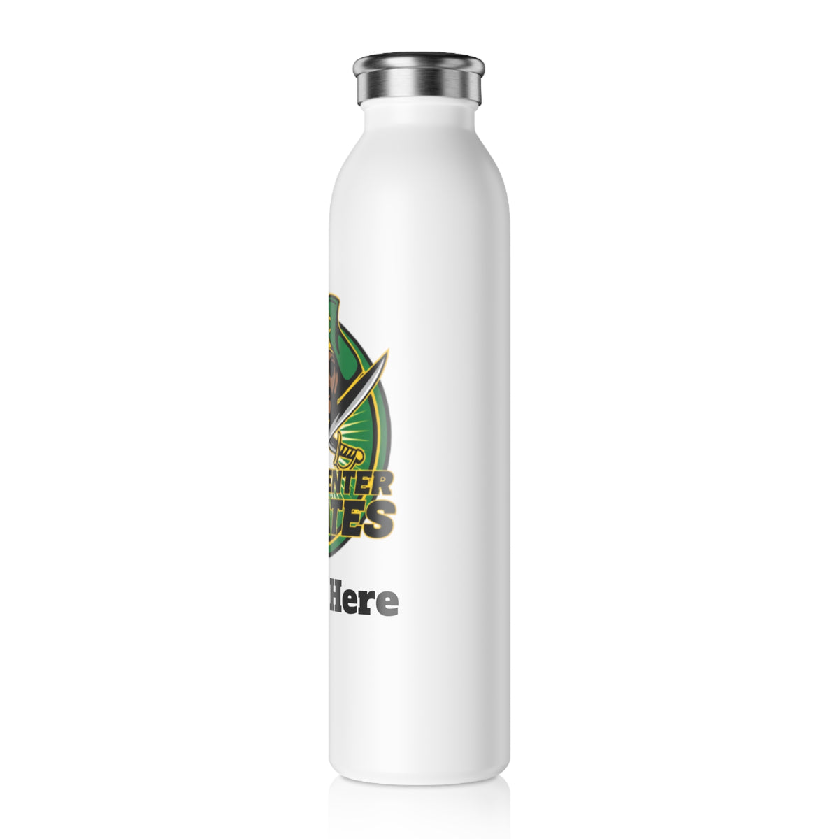 Park Center Pirates Slim Water Bottle — Stainless Insulated Bottle