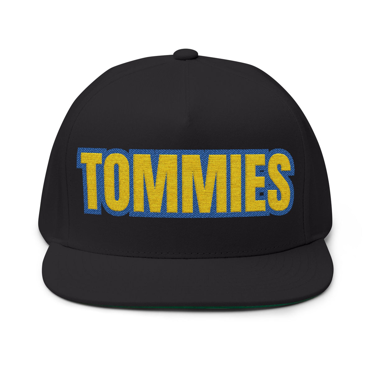 Minneapolis Edison Tommies Embroidered Flat Bill Cap — Retro School Spirit Snapback