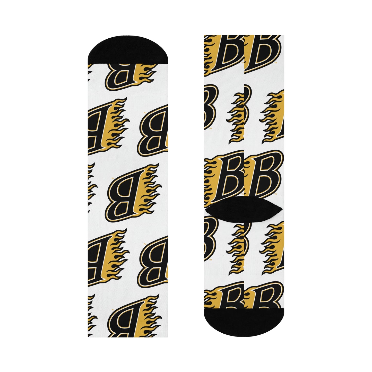 Burnsville Blaze Crew Socks - Cushioned Comfort for Fans and Athletes