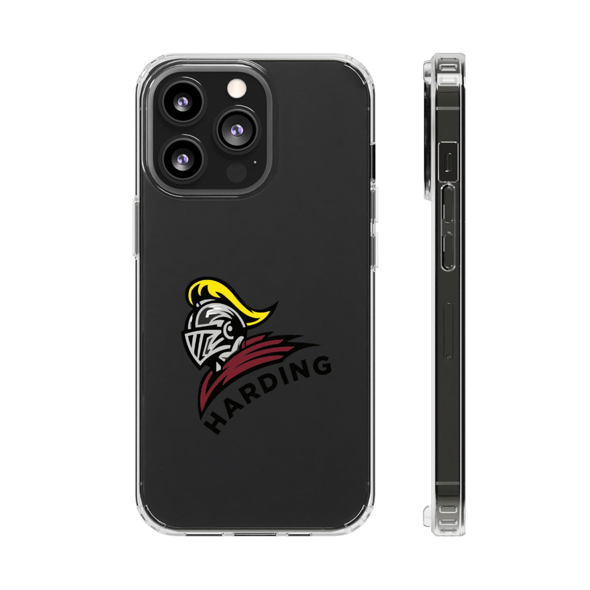Clear Phone Case with Harding Logo
