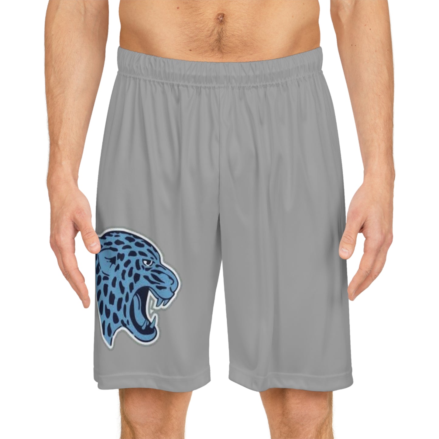 Bloomington Jefferson Jaguars Grey Basketball Shorts for Sports Enthusiasts