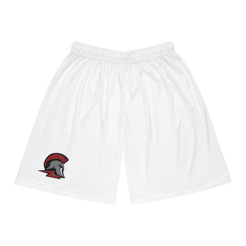 Richfield Spartans White Basketball Shorts for Sports Enthusiasts