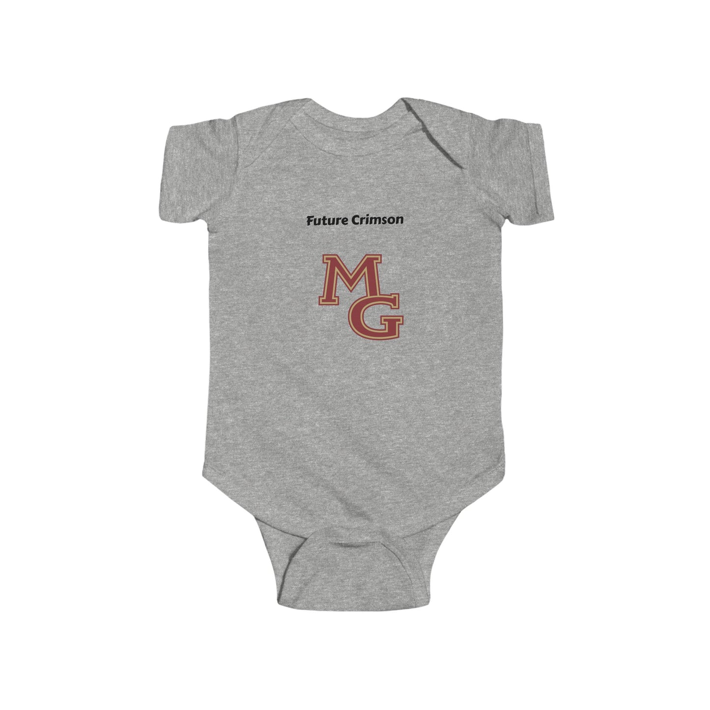 Maple Grove Crimson Infant Bodysuit - Cute Baby Clothes for Sports Fans