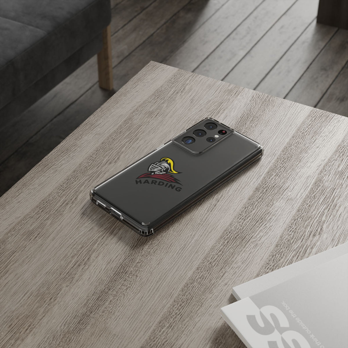Clear Phone Case with Harding Logo