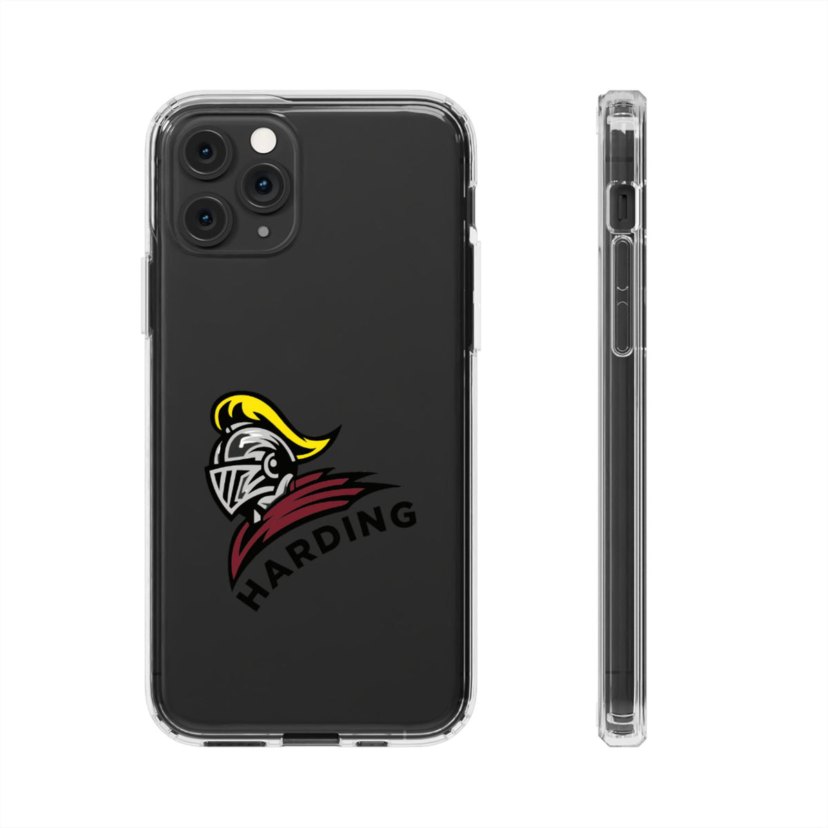 Clear Phone Case with Harding Logo