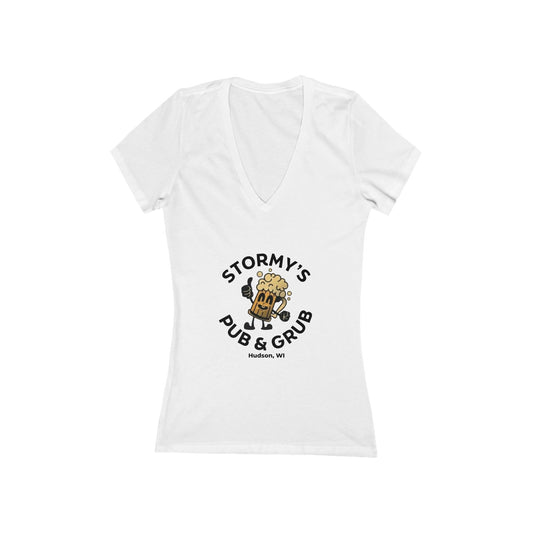 Stormy’s Pub & Grub Women’s V-Neck Tee — Pub Logo Shirt