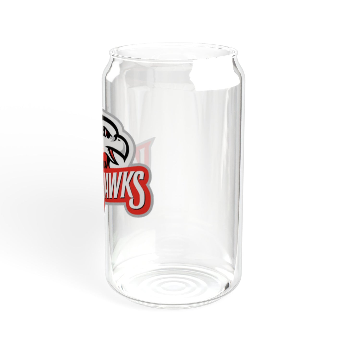 Mound Westonka White Hawks Stylish 16oz Sipper Glass, Eco-Friendly Drinkware