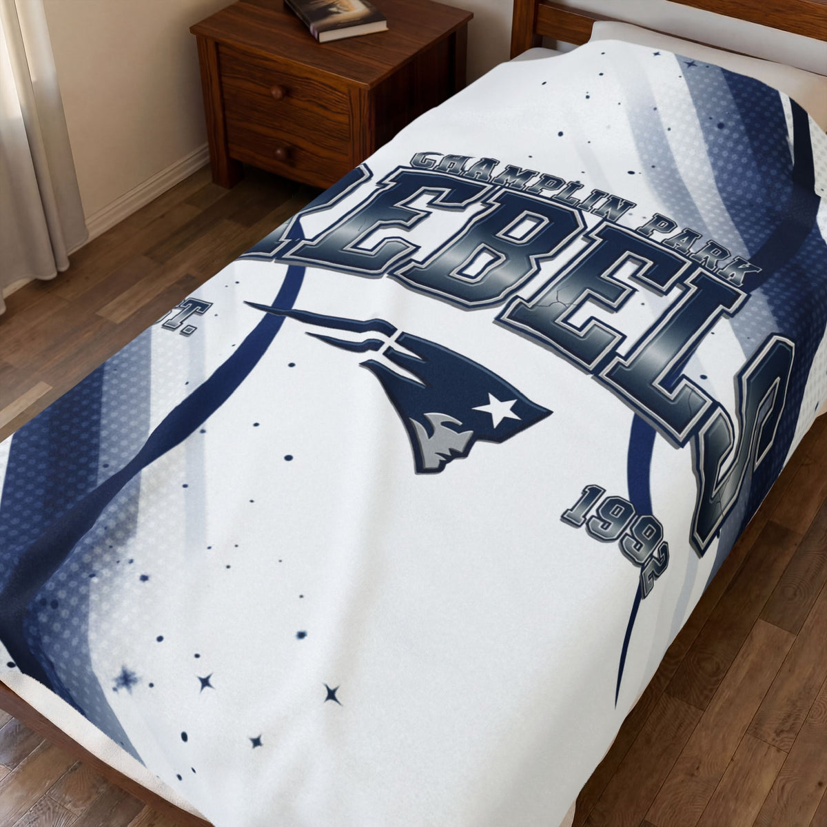 Champlin Park Rebels Cozy Velveteen Plush Blanket - Perfect for Relaxation and Home Decor