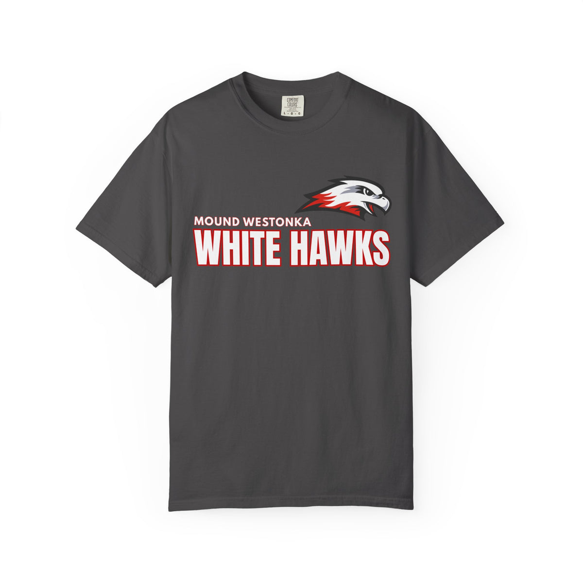 Mound Westonka White Hawks Unisex Garment-Dyed T-Shirt