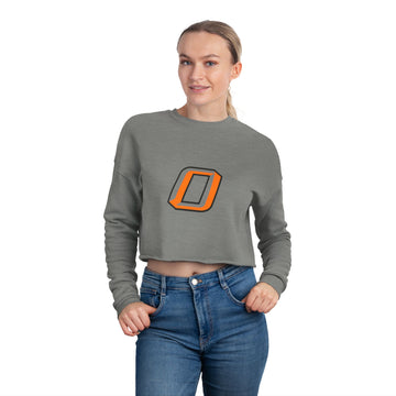 Osseo Orioles Trendy Women's Cropped Sweatshirt with Unique Graphic Design