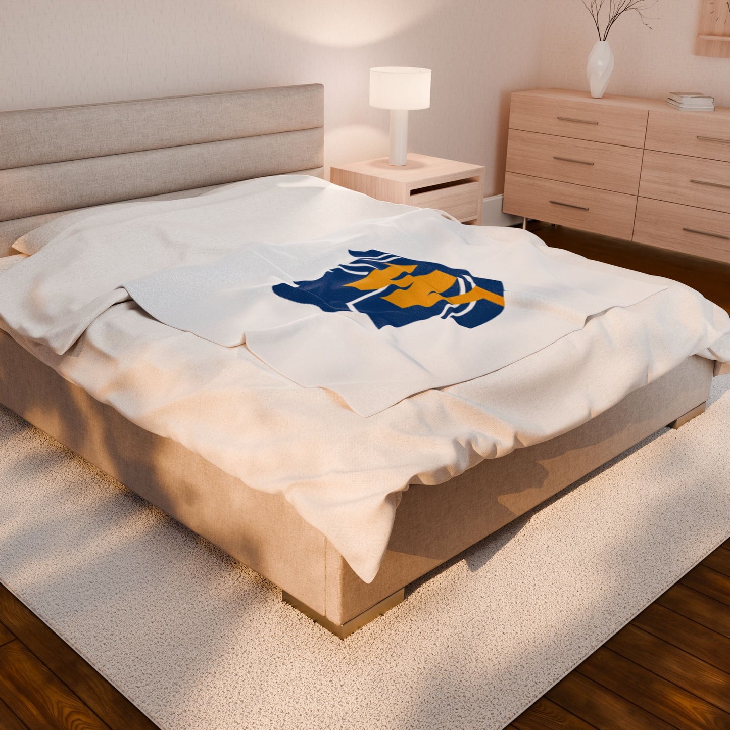 Wayzata Trojans Cozy Velveteen Plush Blanket