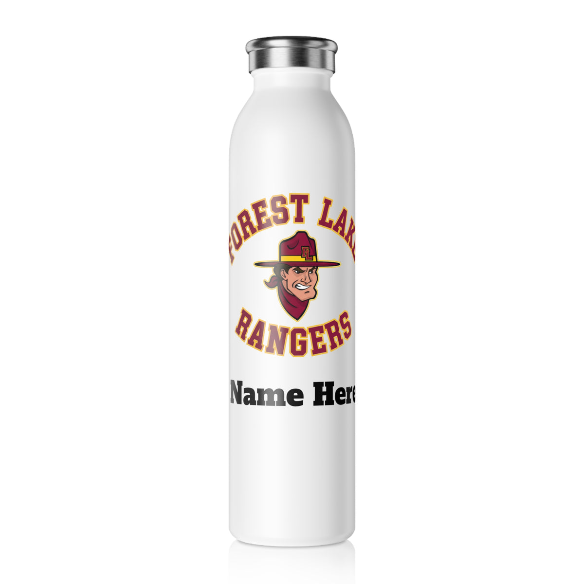 Forest Lake Rangers Slim Water Bottle — Stainless Insulated Bottle
