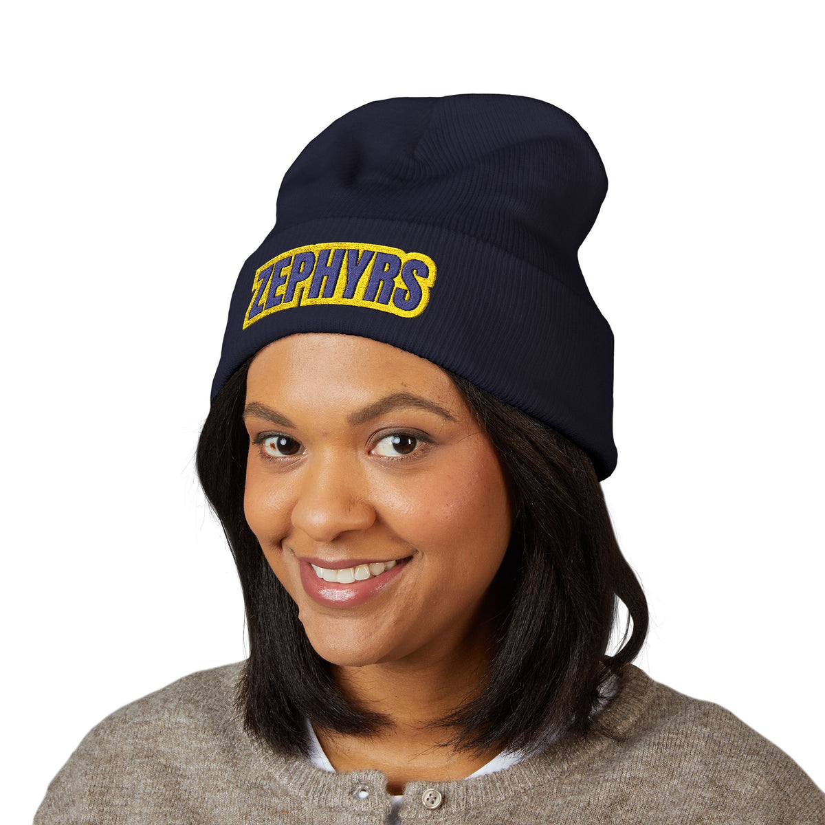 Mahtomedi Zephyrs Cuffed Beanie Hat