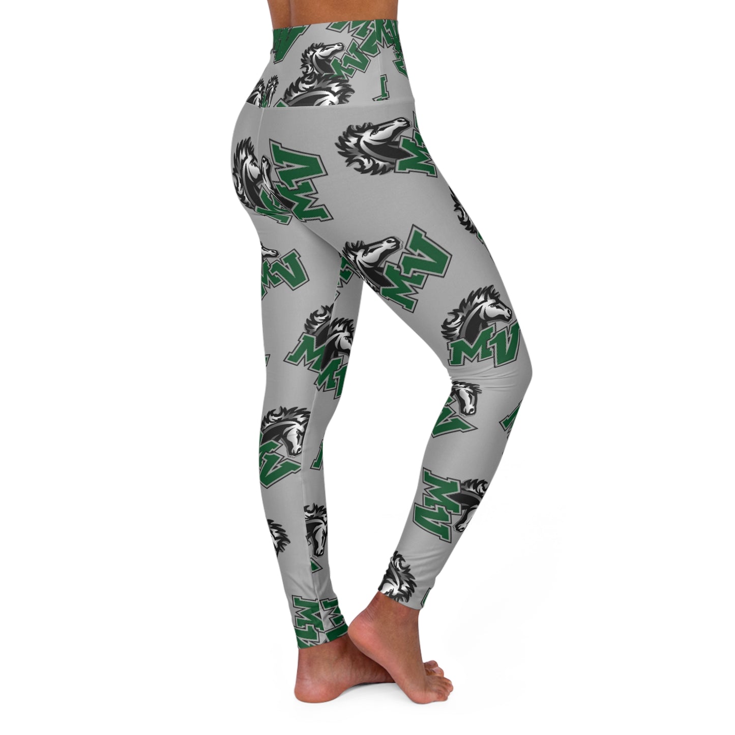 Mounds View Mustangs Trendy High Waisted Leggings