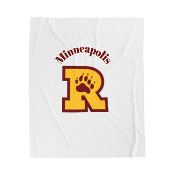 Minneapolis Roosevelt Velveteen Plush Blanket - Cozy Sports Fan Gift