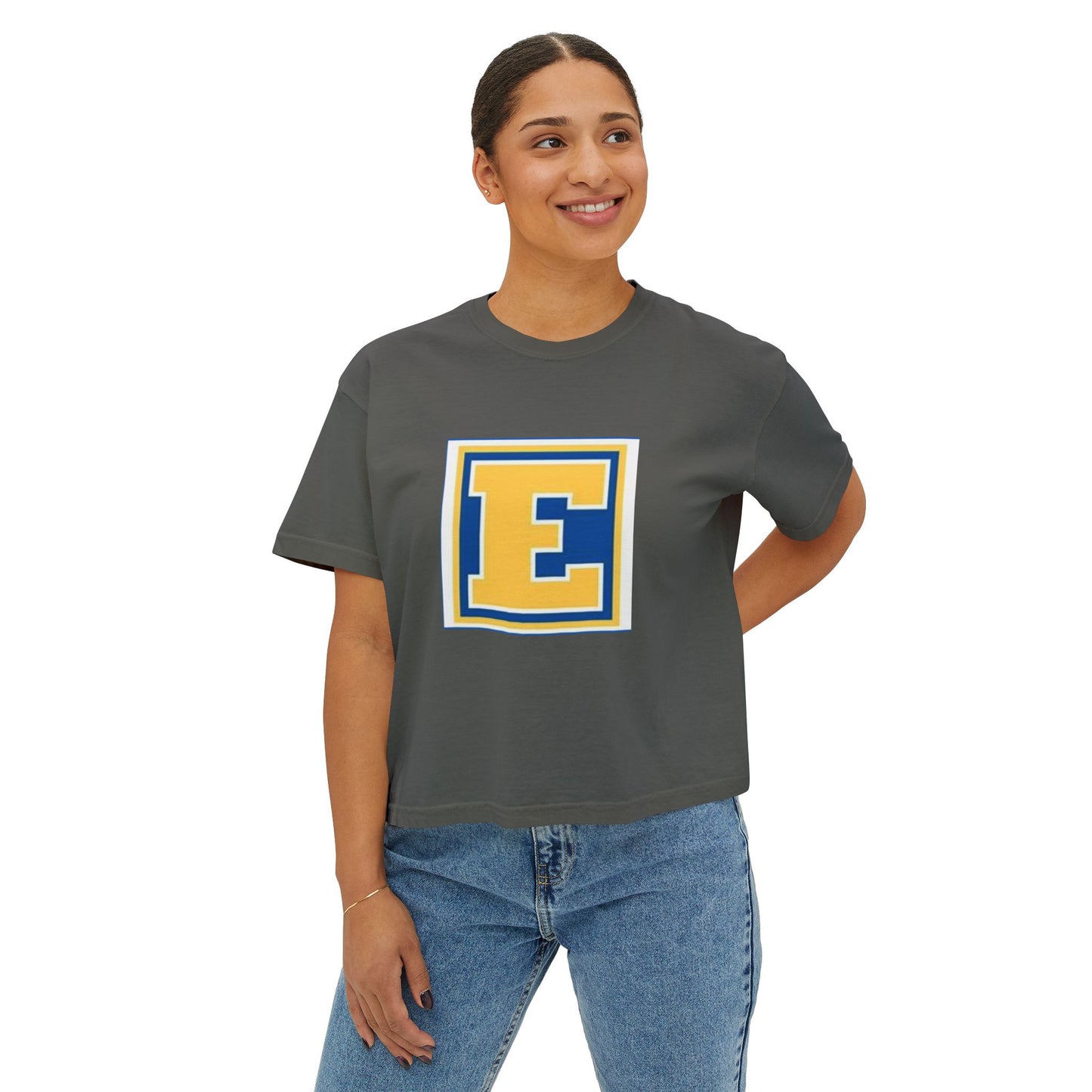 Minneapolis Edison Tommies Casual Boxy Tee - Trendy Women's Top