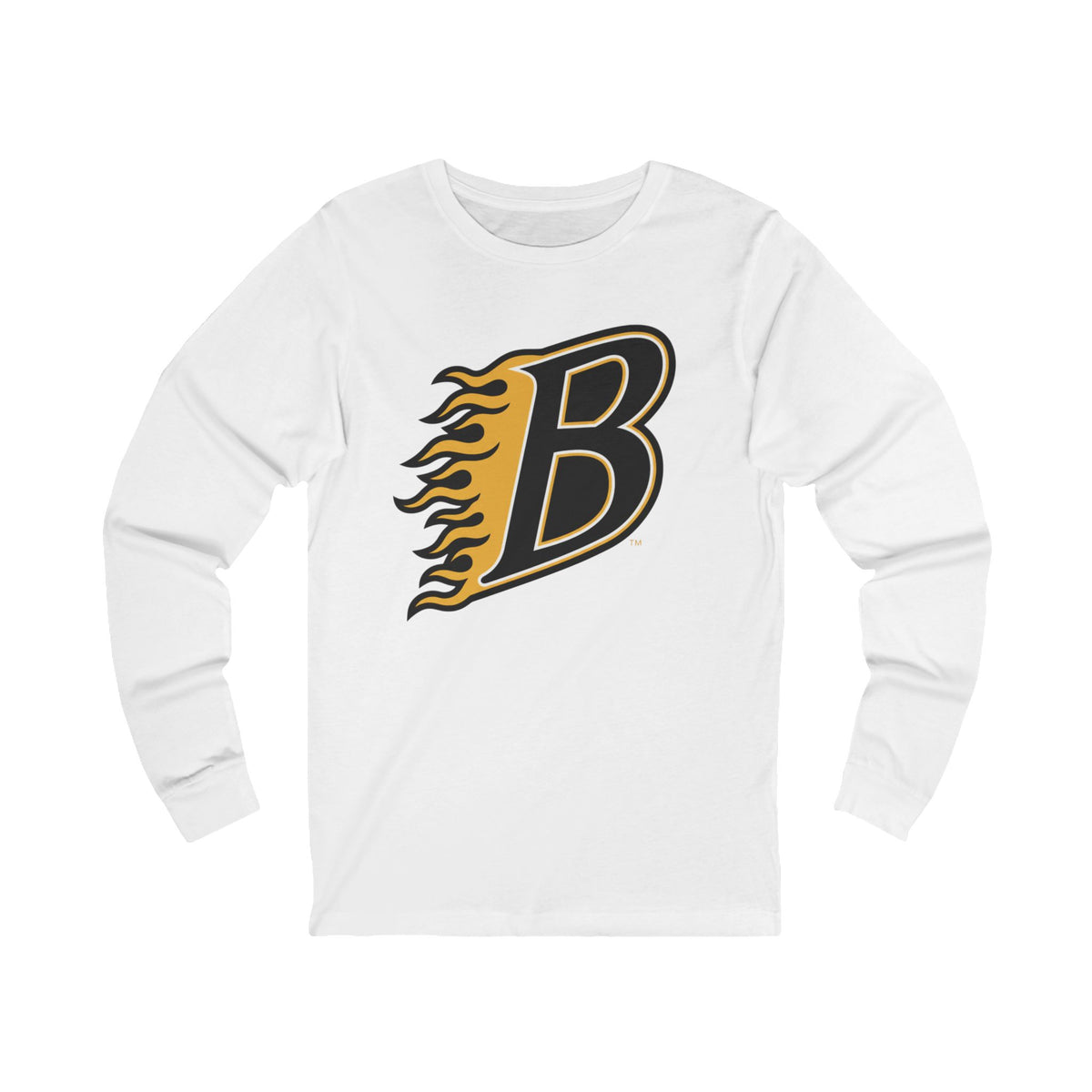 Burnsville Blaze Flaming Letter B Long Sleeve Tee