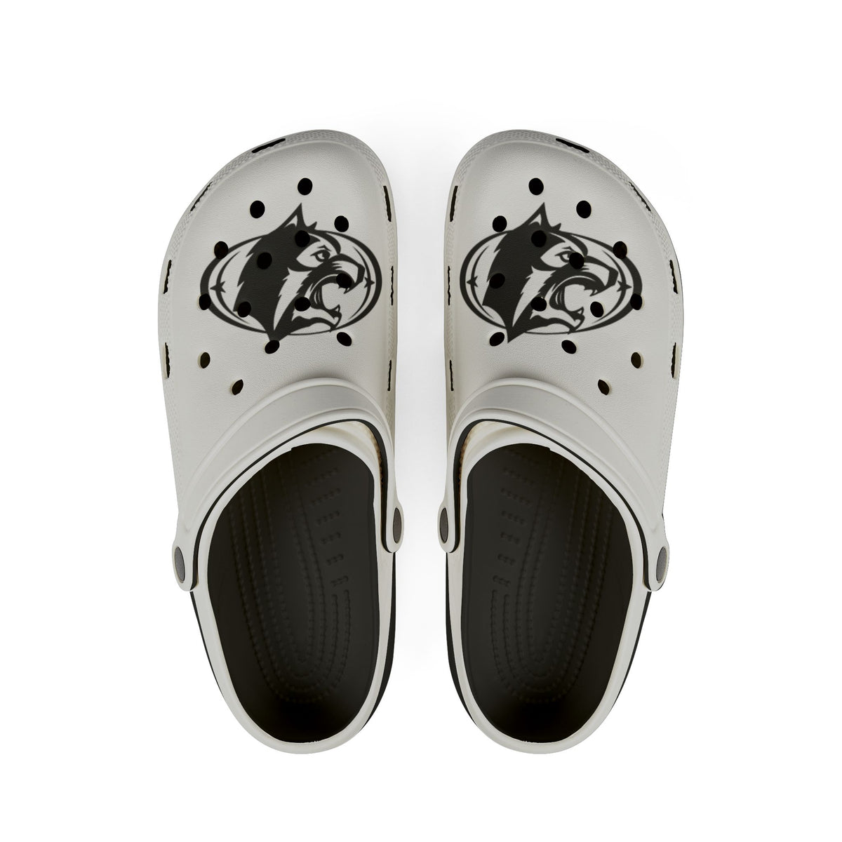 Roseville Raiders EVA Foam Clogs with Wolf Design - Comfortable Summer Footwear