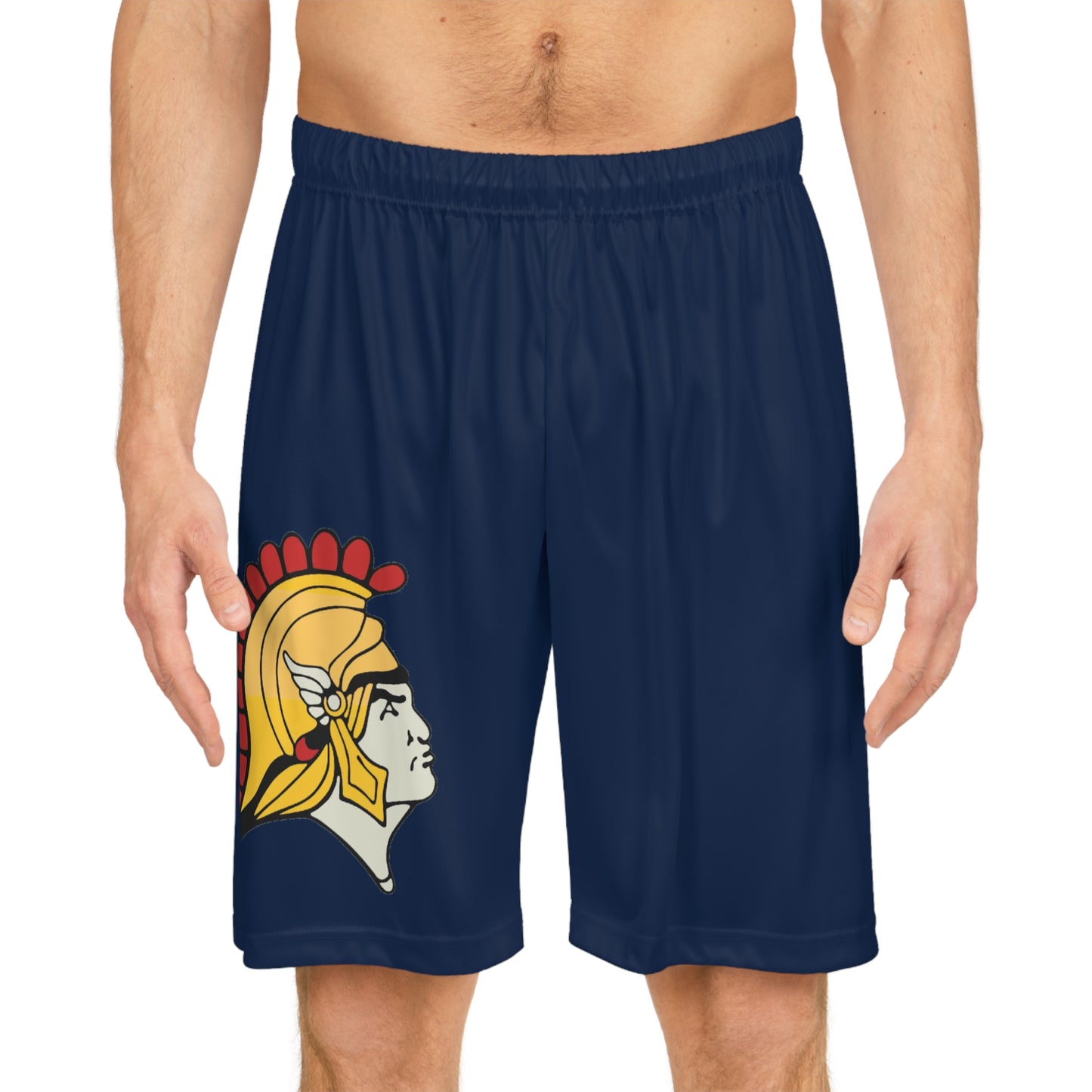Orono Spartans Navy Basketball Shorts for Sports Enthusiasts