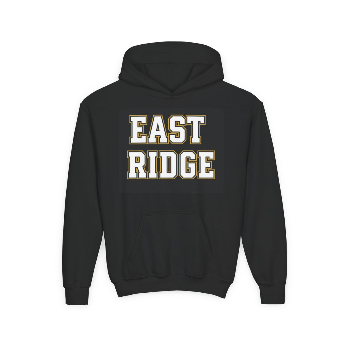East Ridge Raptors Youth Hooded Black Sweatshirt - Stylish & Cozy for Young Fans