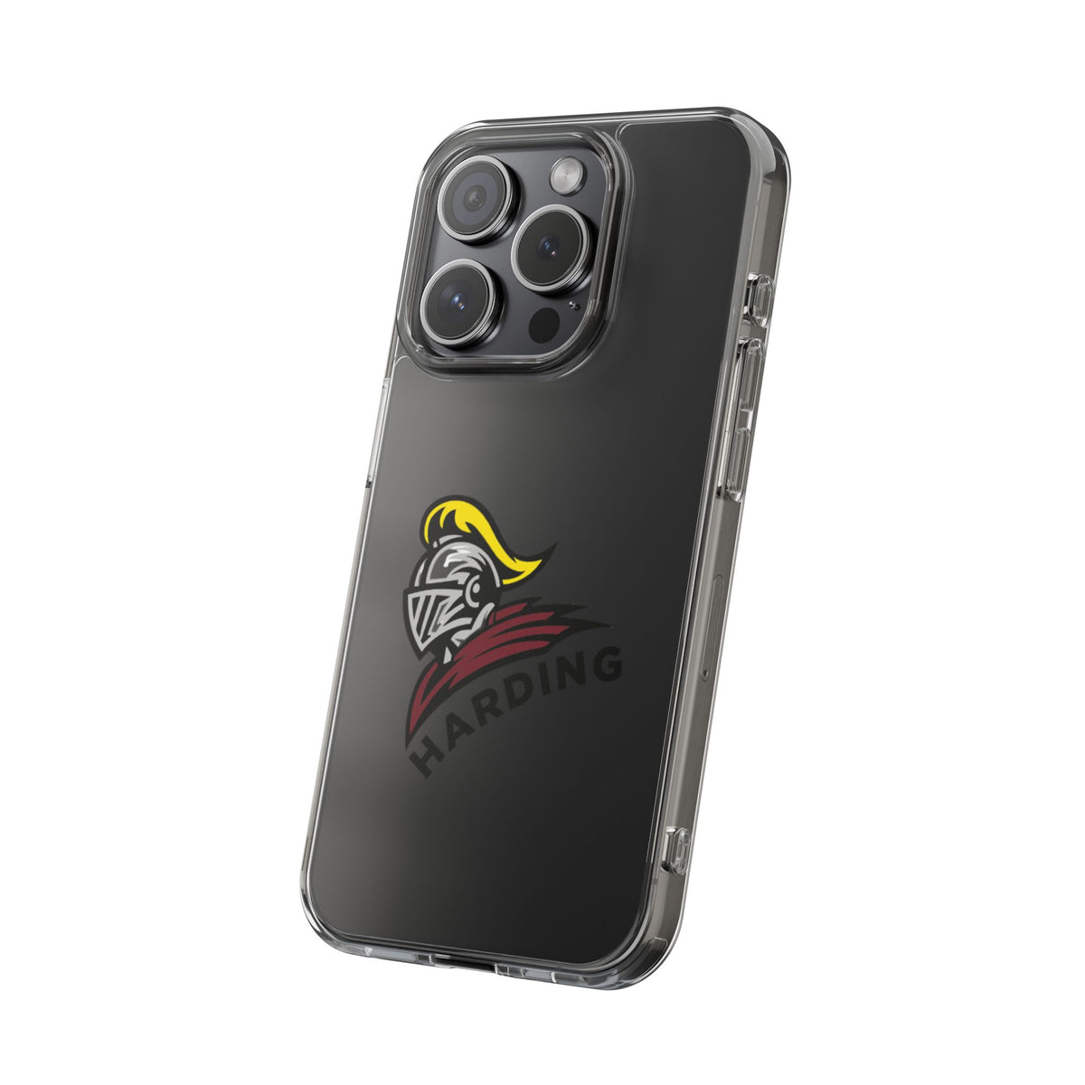 Clear Phone Case with Harding Logo