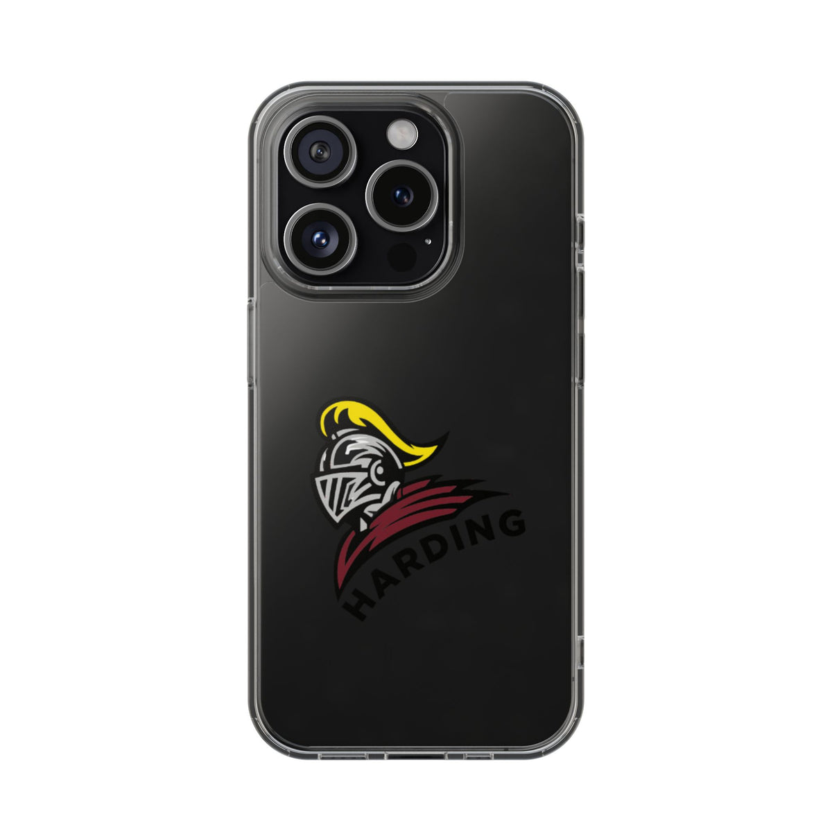 Clear Phone Case with Harding Logo