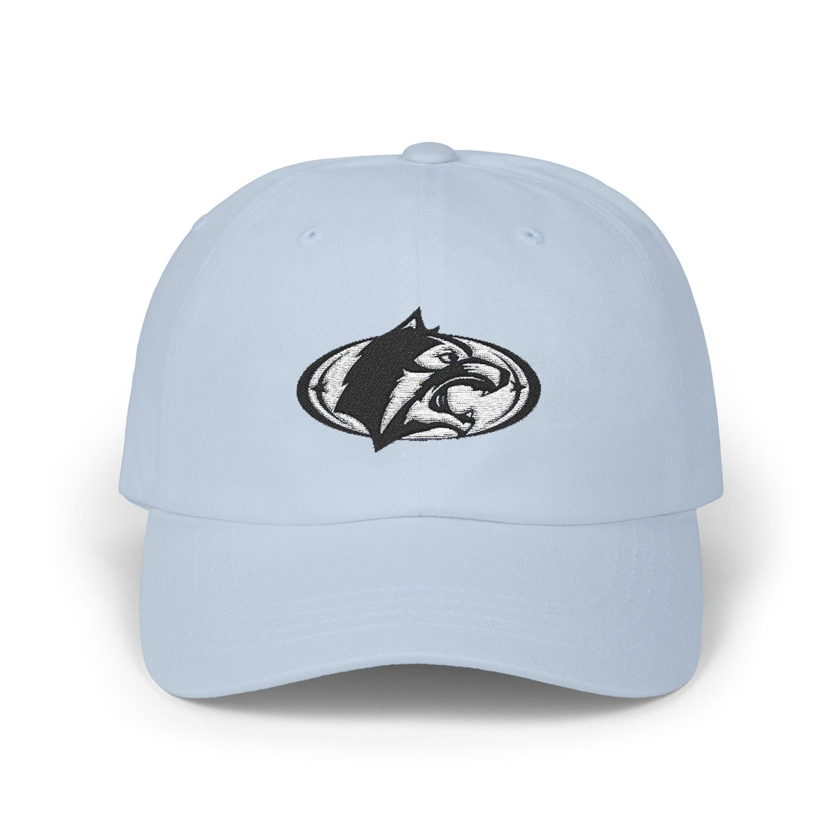 Roseville Raiders Cap - Stylish White Hat with Wolf Design for Casual Wear