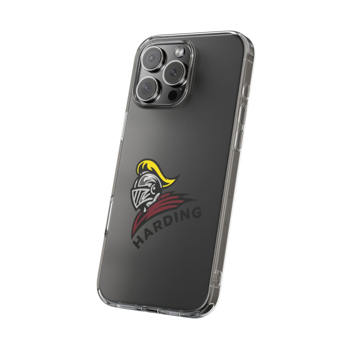 Clear Phone Case with Harding Logo