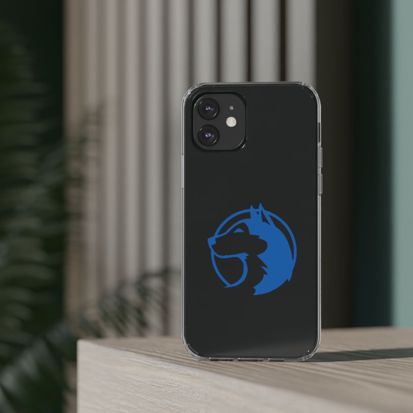 Saint Anthony Huskies Clear Phone Case