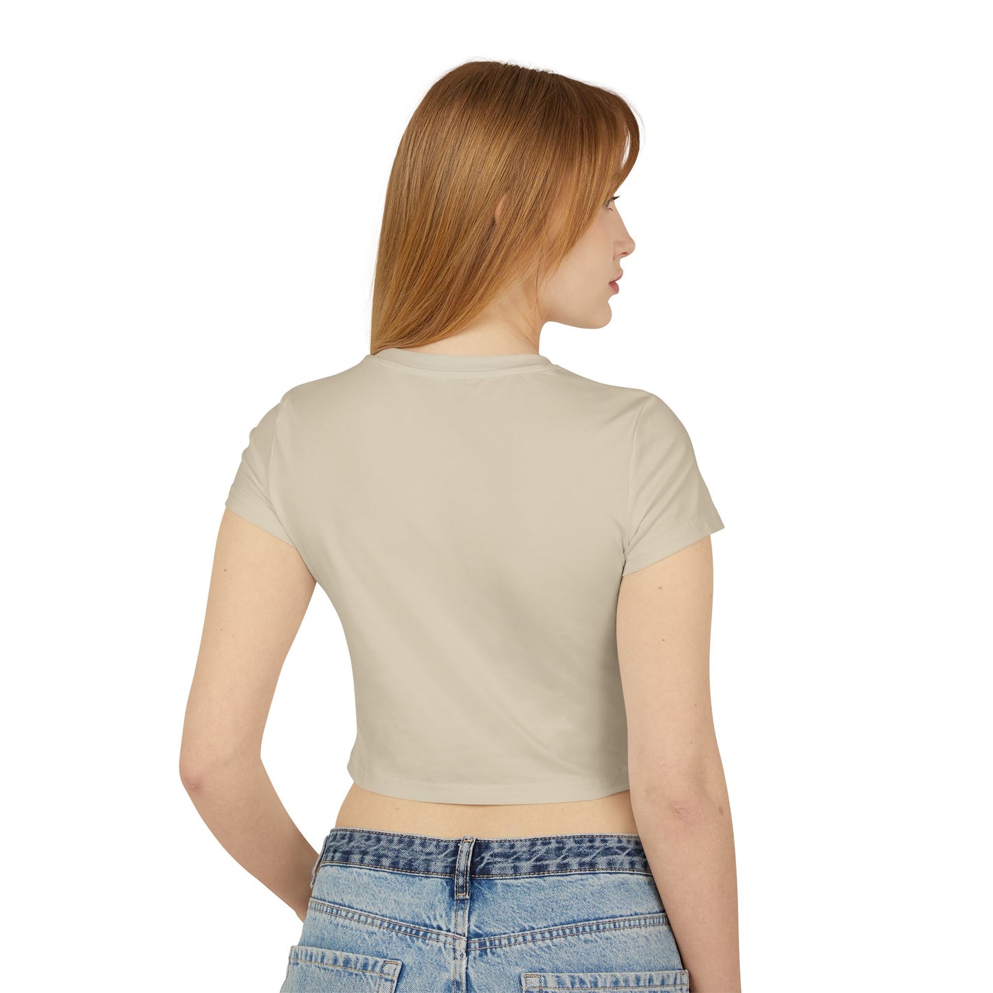 Edina Retro Women's Baby Tee - Trendy Cropped Tee for Casual Outfits