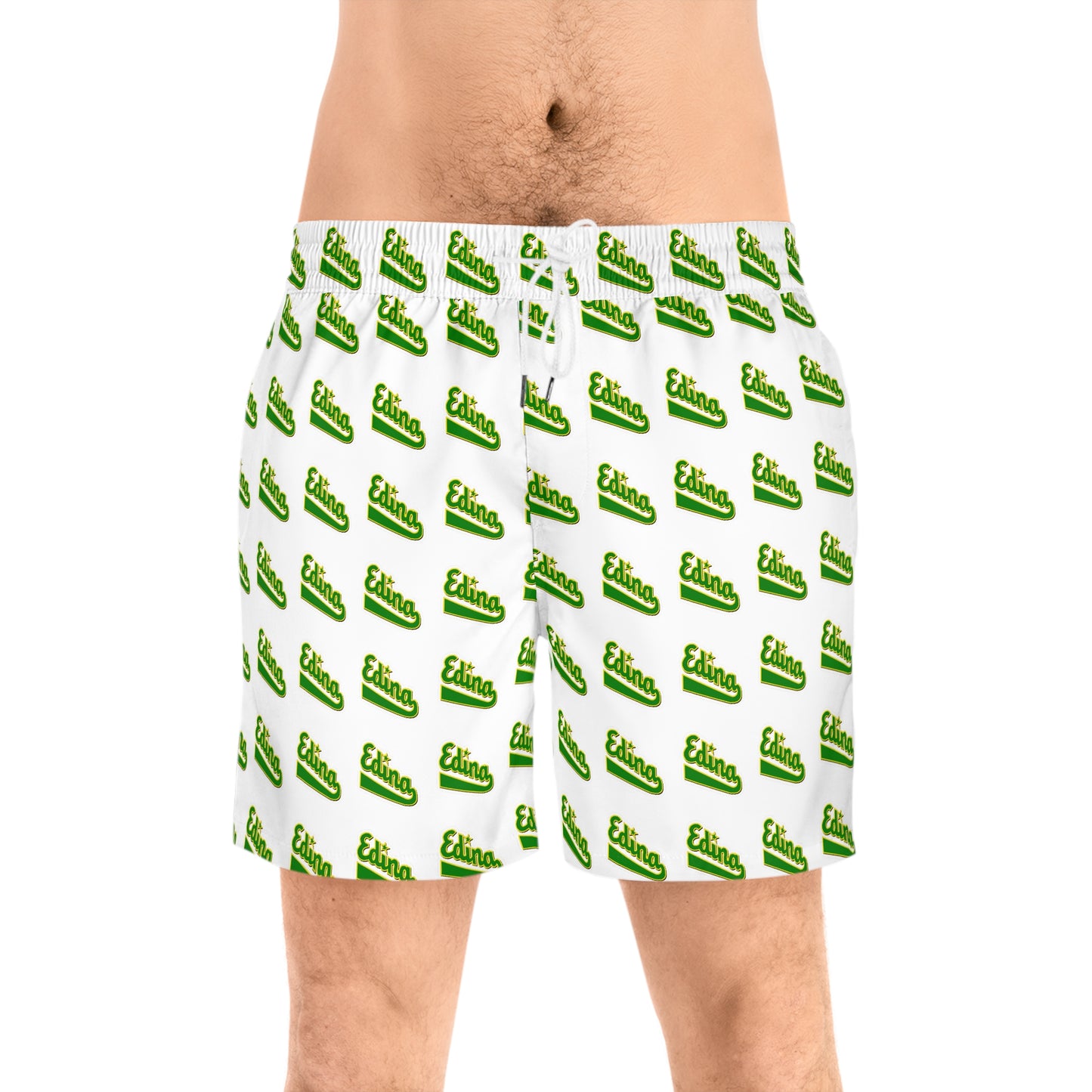 Edina Men's Mid-Length Swim Shorts - Fun Summer Swimwear for Beach or Pool Days