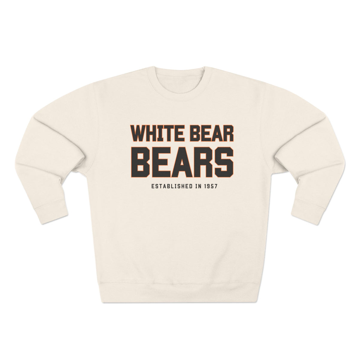 White Bear Bears Crewneck Sweatshirt — School Spirit Pullover (Established 1957)