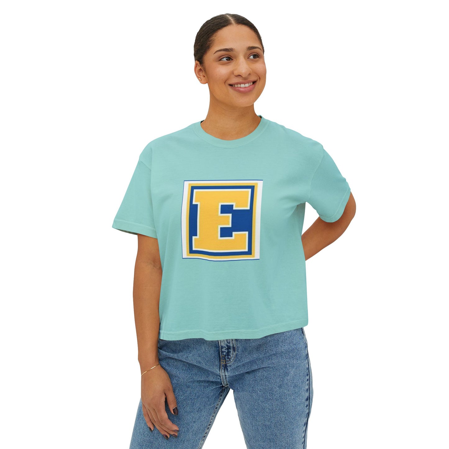 Minneapolis Edison Tommies Casual Boxy Tee - Trendy Women's Top