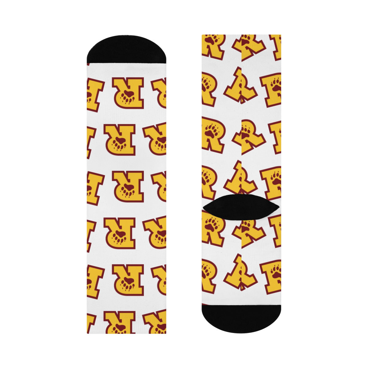 Minneapolis Roosevelt Teddies Fun Cushioned Crew Socks - Perfect for Everyday Comfort