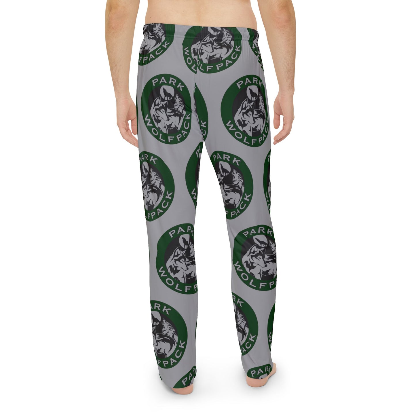 Park Wolfpack Cozy Graphic Pajama Pants for Men - Retro Design & Comfort