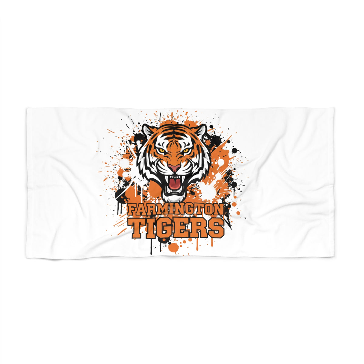 Farmington Tigers Beach Towel
