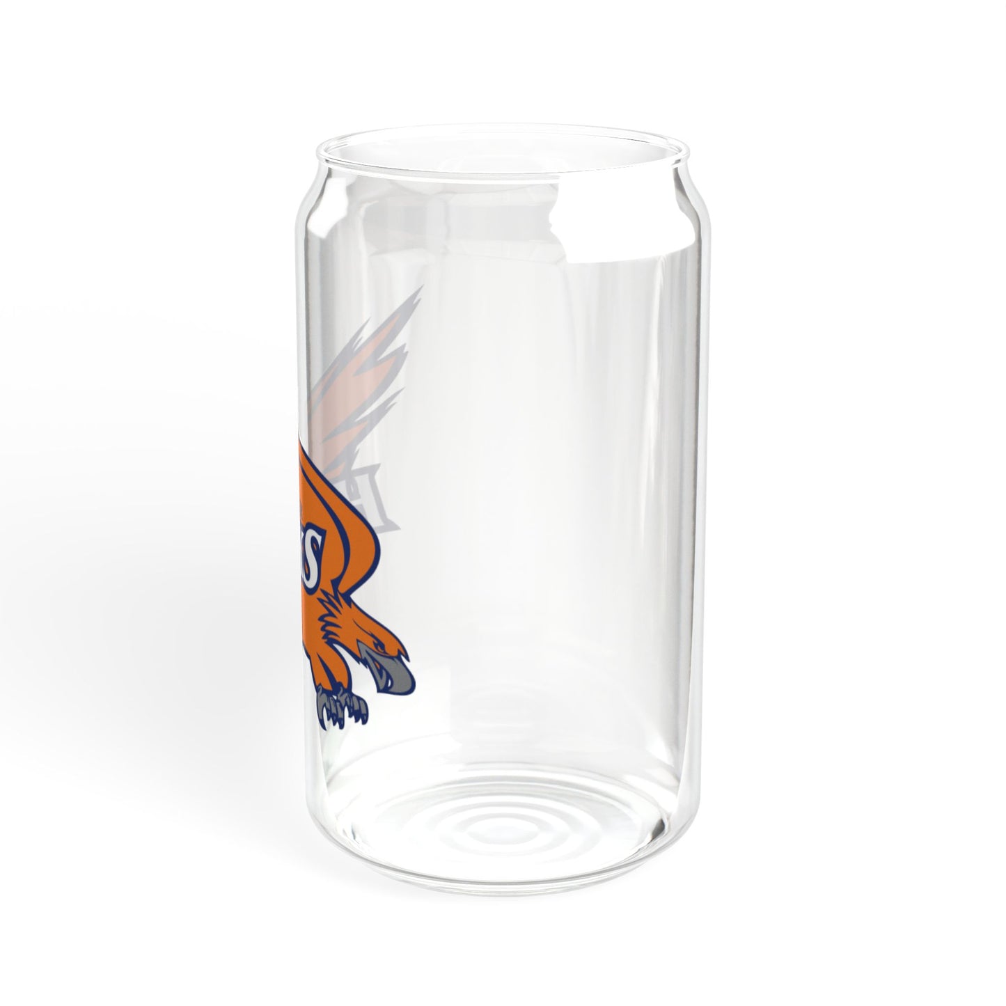 Robbinsdale Cooper Hawks 16oz Sipper Glass with Bamboo Lid - Eco-Friendly Drinkware for Fans