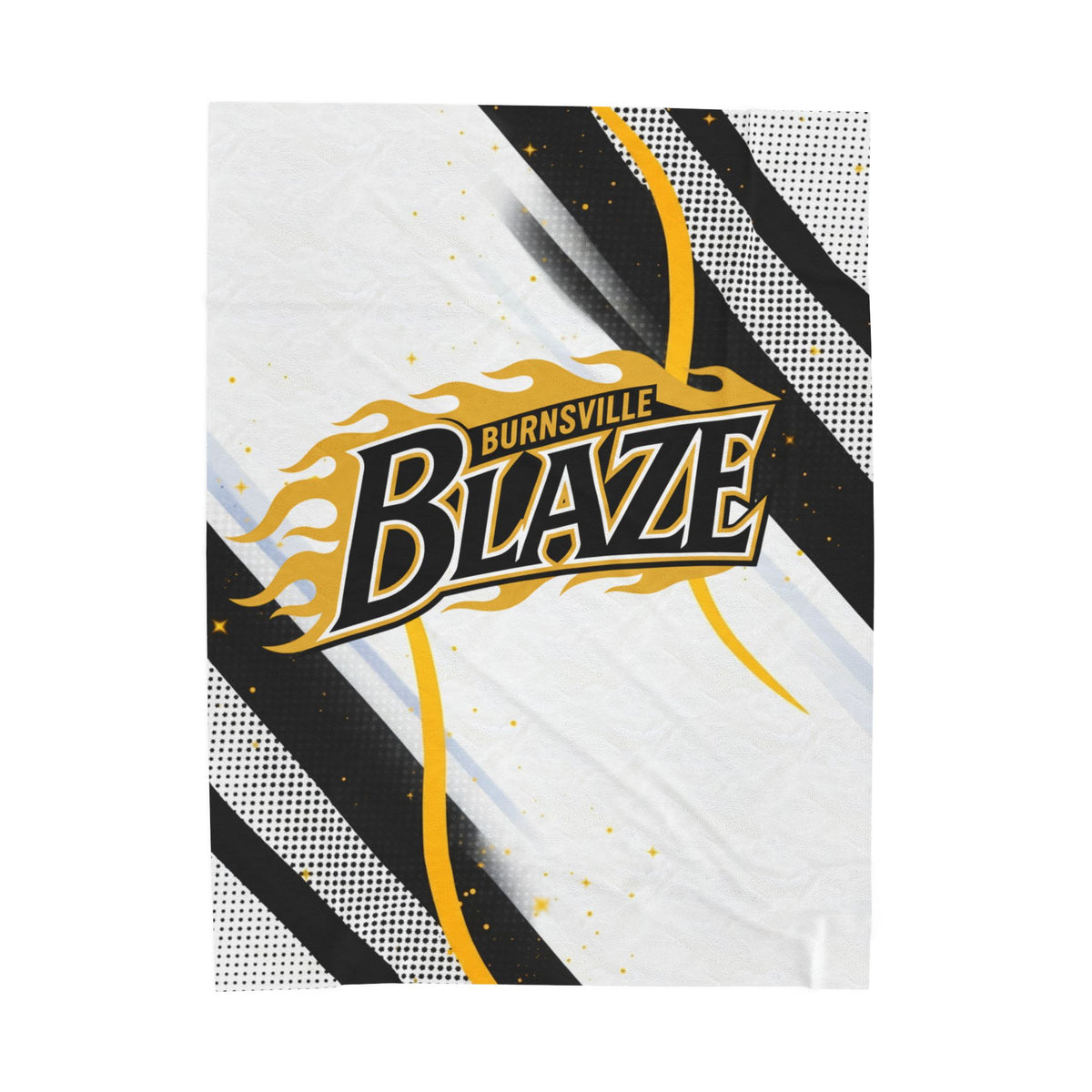Burnsville Blaze Cozy Velveteen Plush Blanket