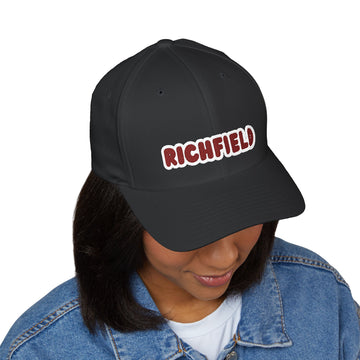 Richfield Spartans Black Embroidered Cap - Structured Baseball Hat