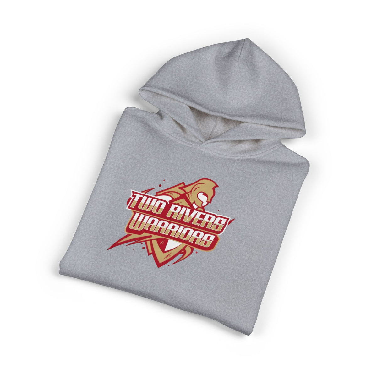 Two River Warriors Hoodie — Retro Sports Logo Pullover