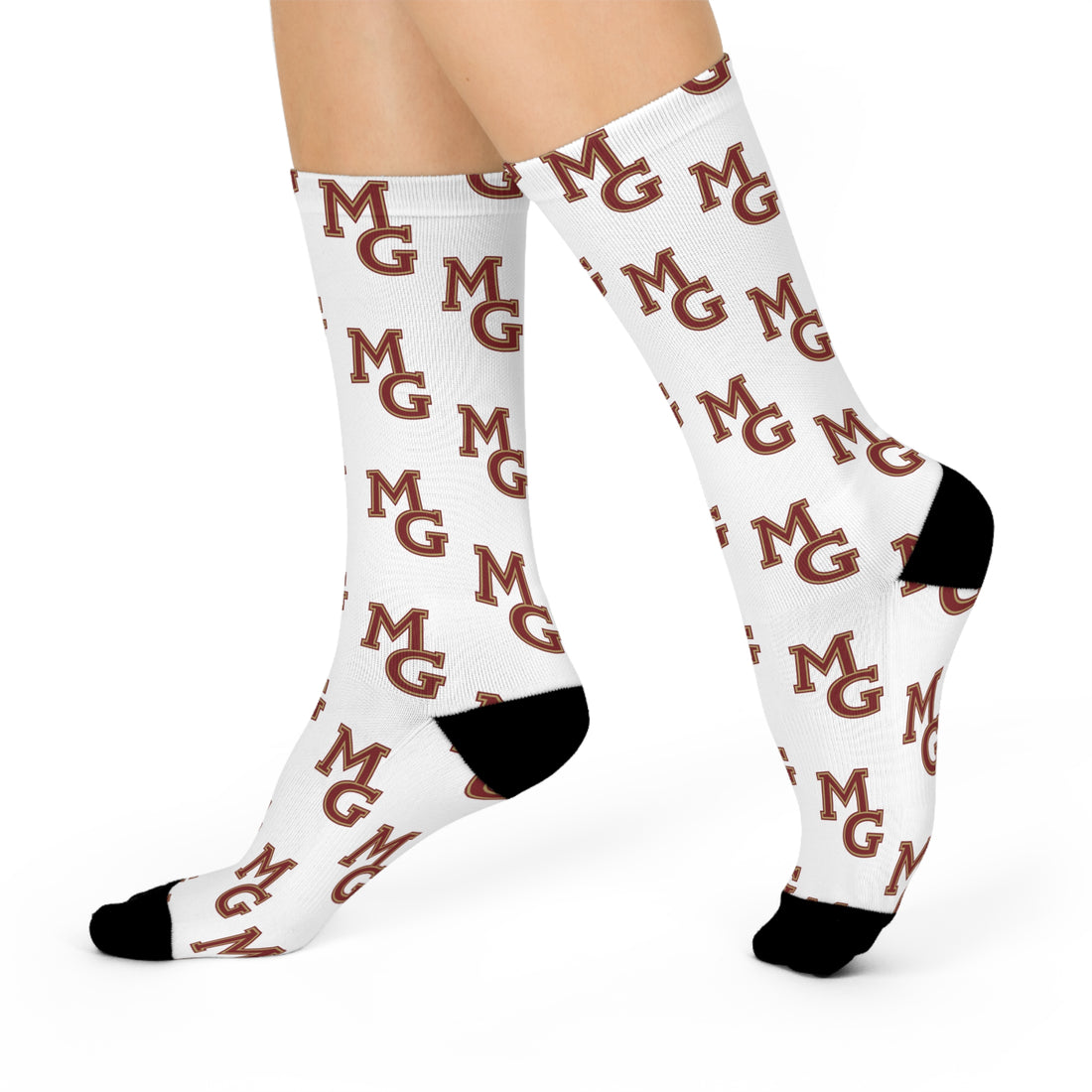 Cozy Monogrammed Cushioned Crew Socks for Everyday Comfort