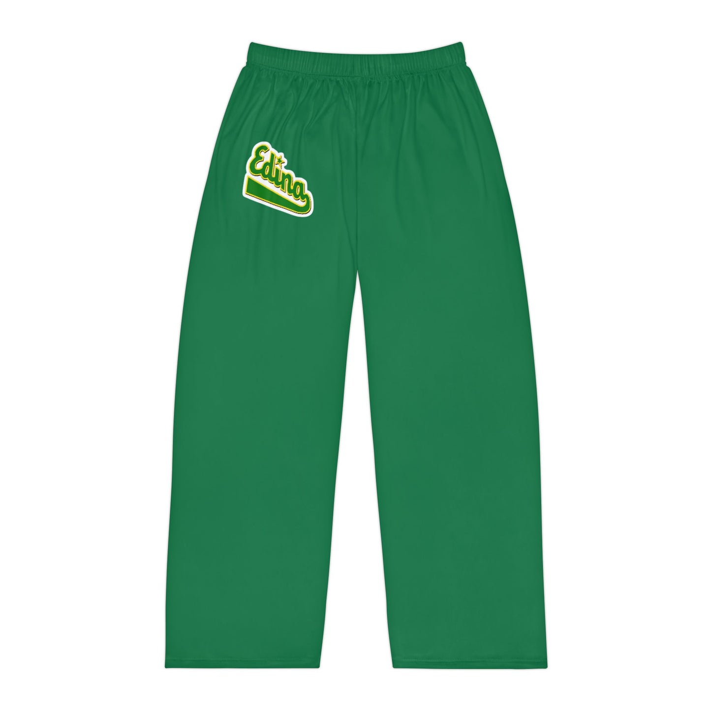 Edina Hornets Comfortable Green Men's Pajama Pants for Relaxation and Leisure