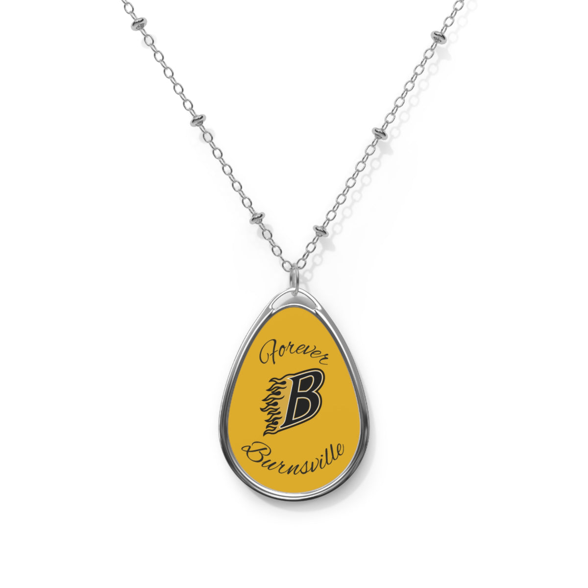 Burnsville Blaze "Forever" Oval Necklace